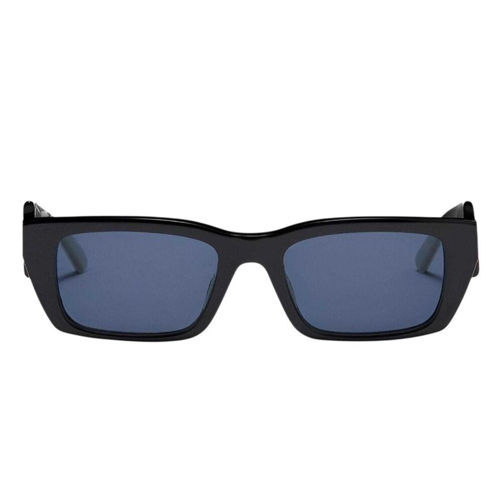 Palm Angels Mens Rectangle Sunglasses / Black Blue